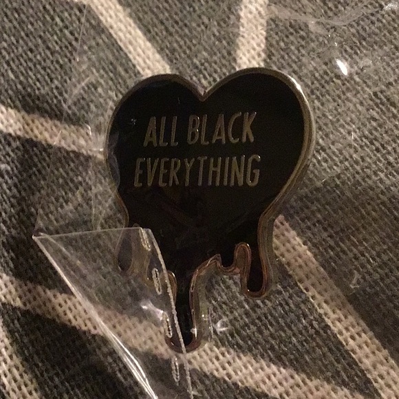 All Black Everything Lapel Pin - Picture 4 of 4